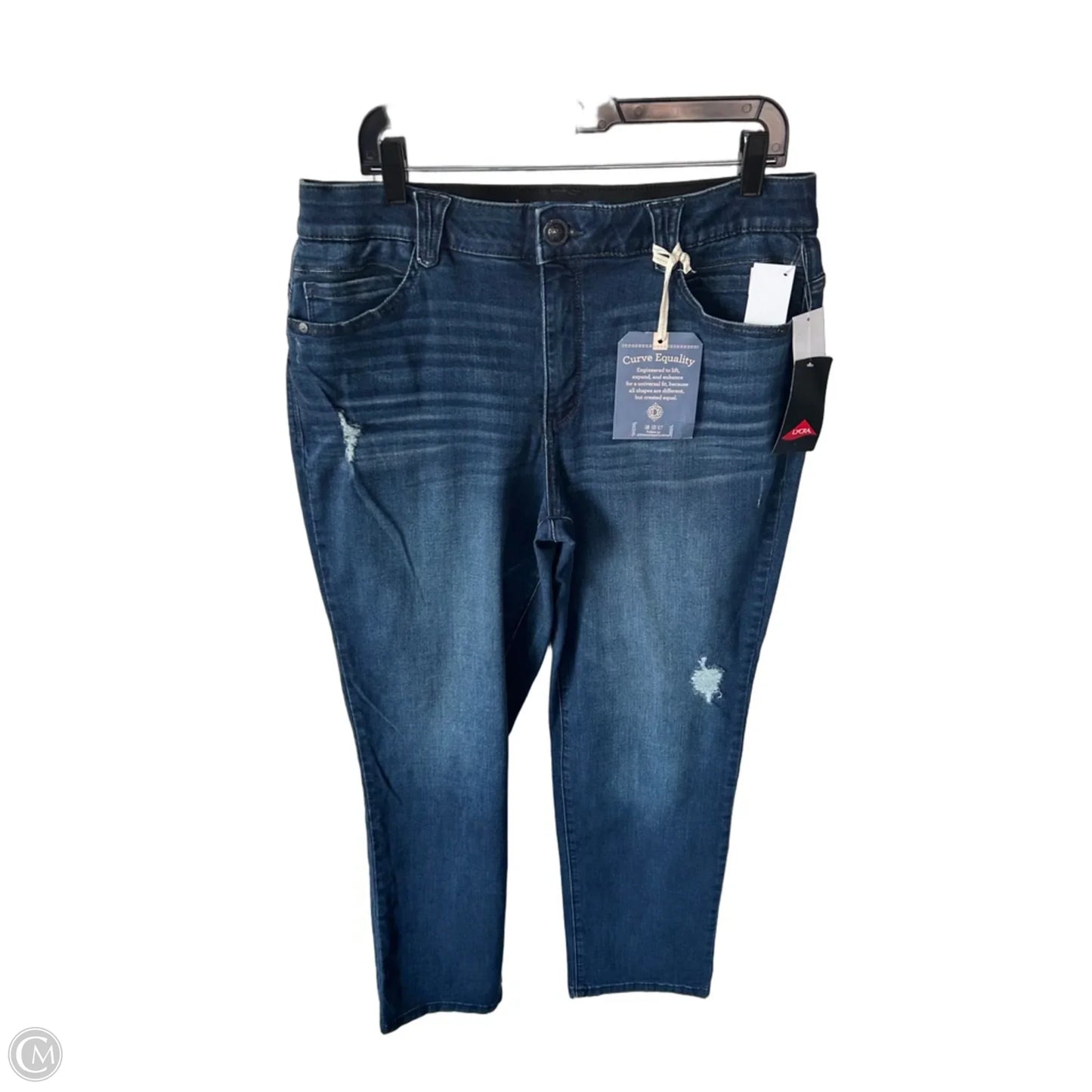 Jeans Straight By Democracy In Blue Denim, Size: 16