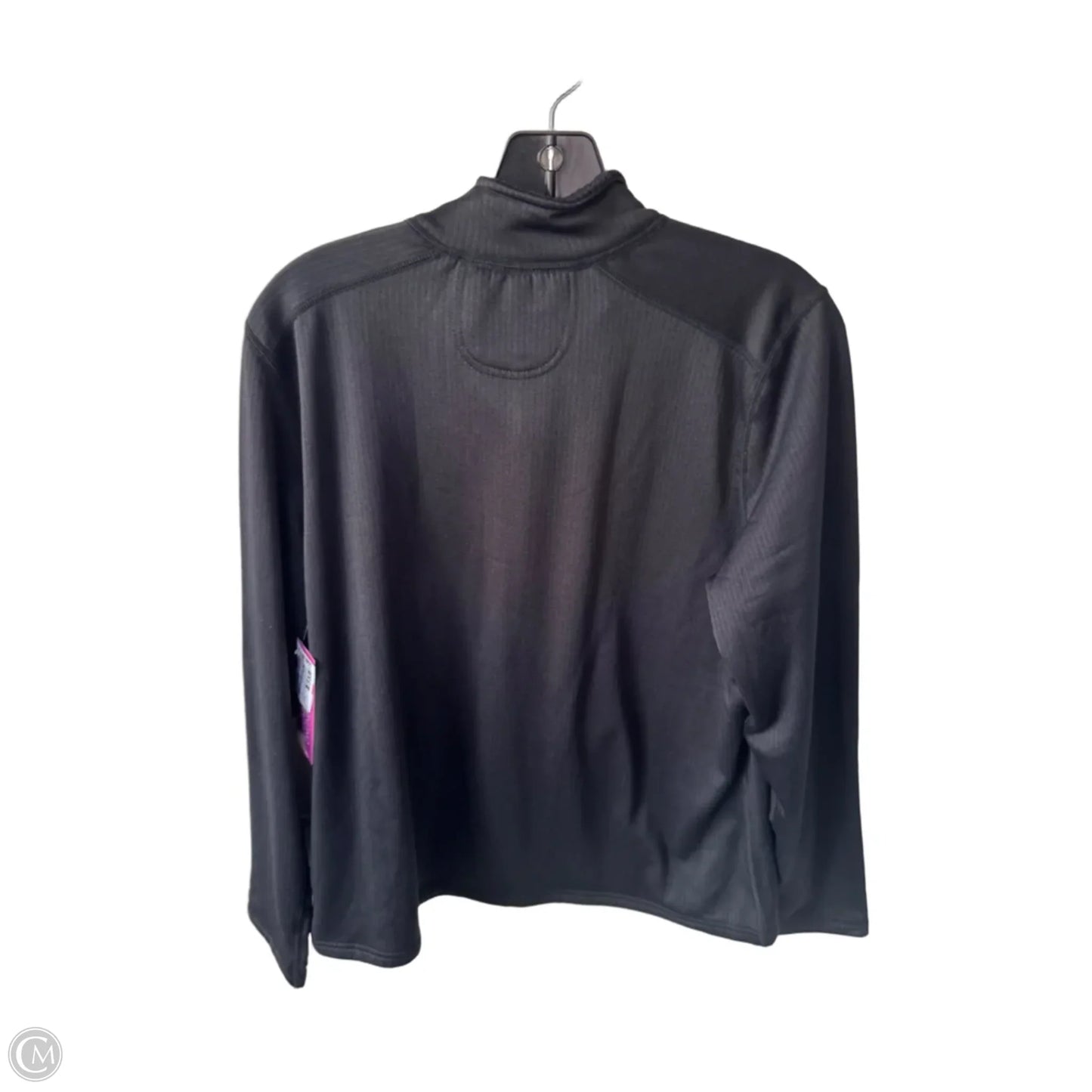 Athletic Top Long Sleeve Collar By Clothes Mentor In Black, Size: Xl