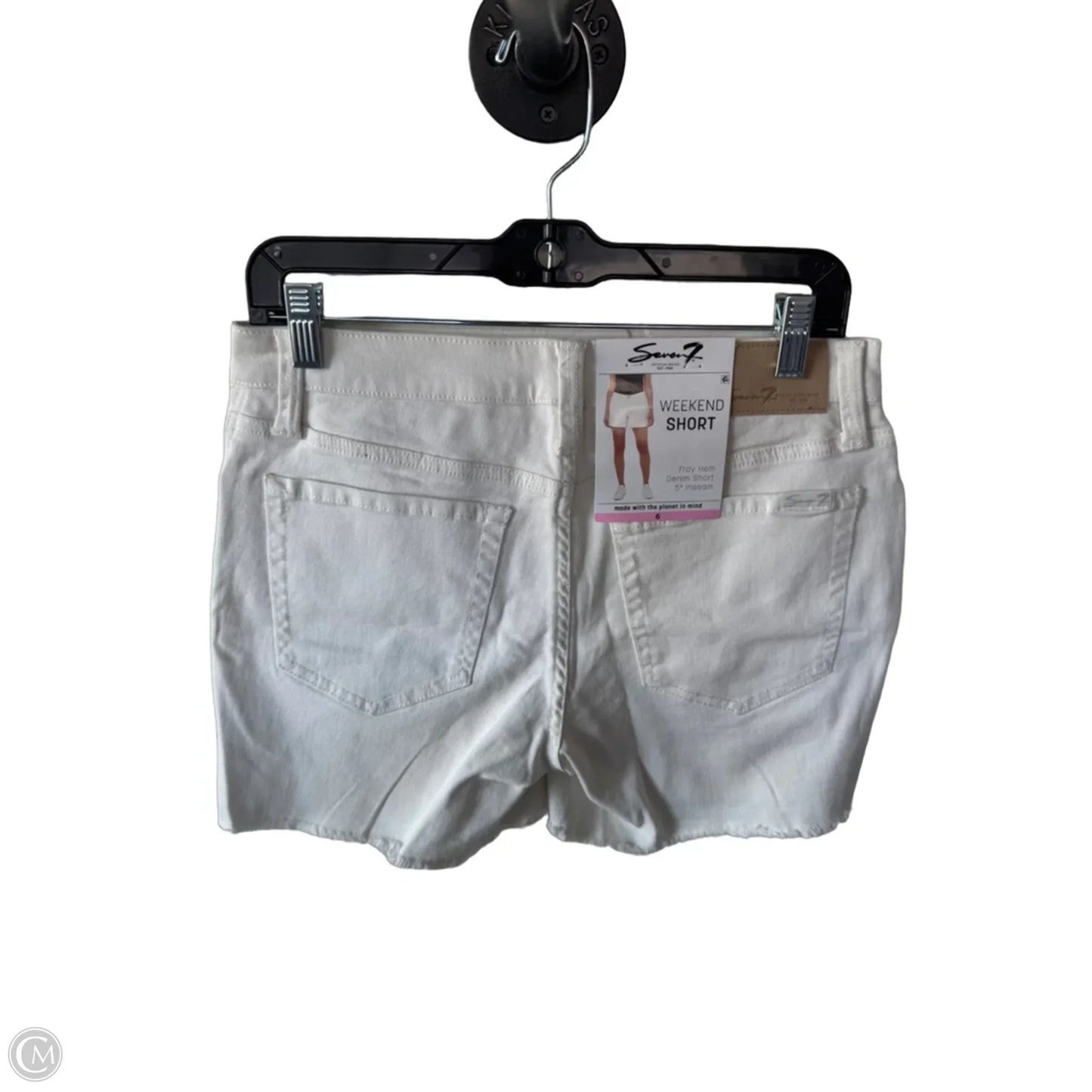Shorts By Seven 7 In Cream Denim, Size: 6