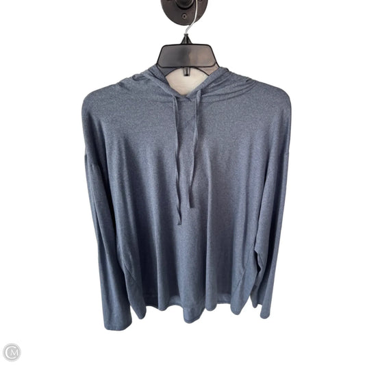Athletic Top Long Sleeve Hoodie By 32 Degrees In Blue, Size: L