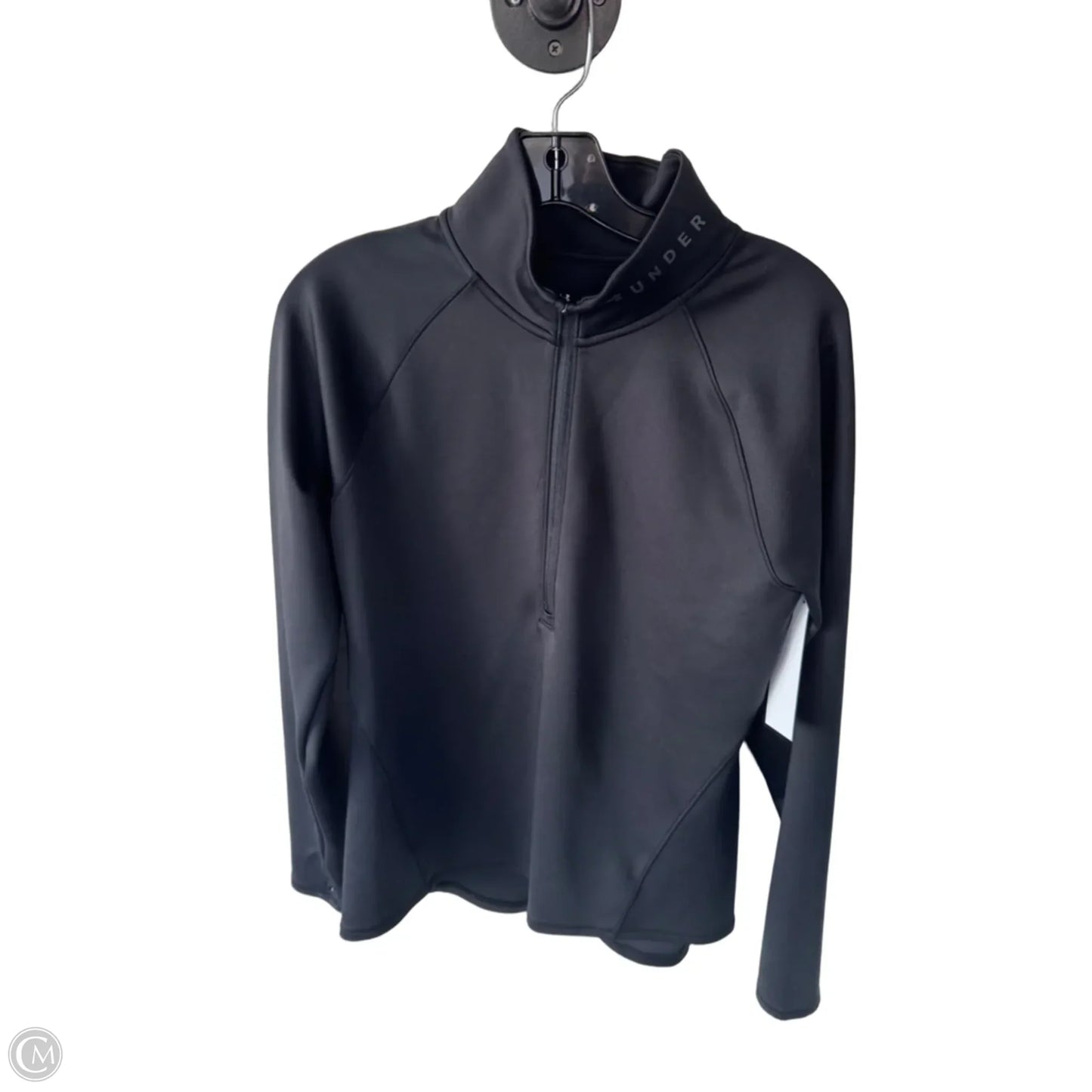 Athletic Sweatshirt Collar By Under Armour In Black, Size: L