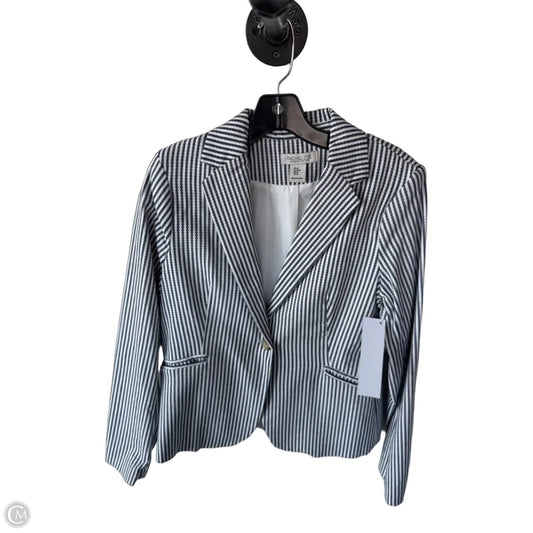 Blazer By Rachel Zoe In Blue & White, Size: M