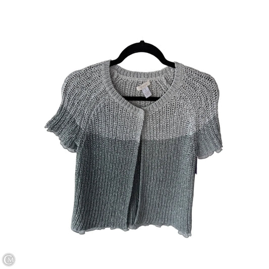 Sweater Short Sleeve By Chicos In Grey & Silver, Size: M