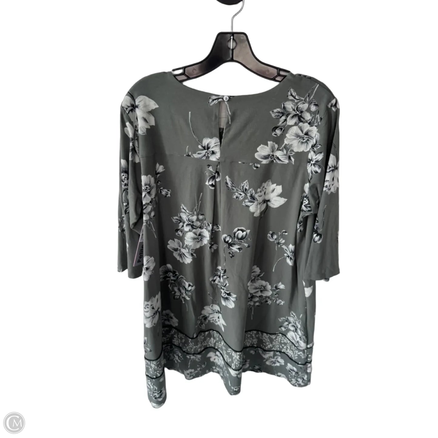 Dress Casual Short By J. Jill In Green & White, Size: Xlp