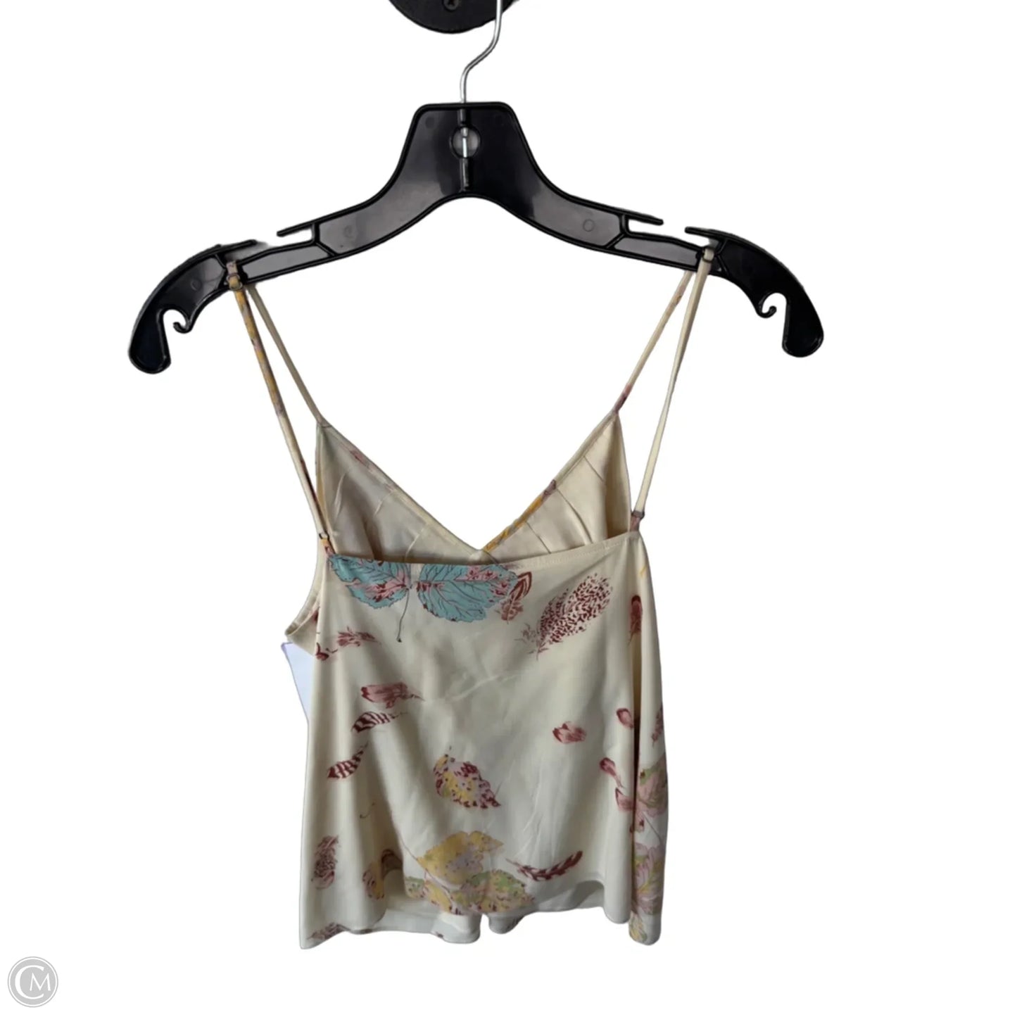 Top Sleeveless By Theory In Cream & Red, Size: M