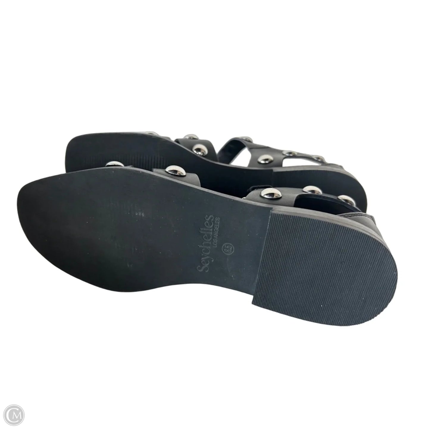 Shoes Flats By Seychelles In Black & Silver, Size: 8.5