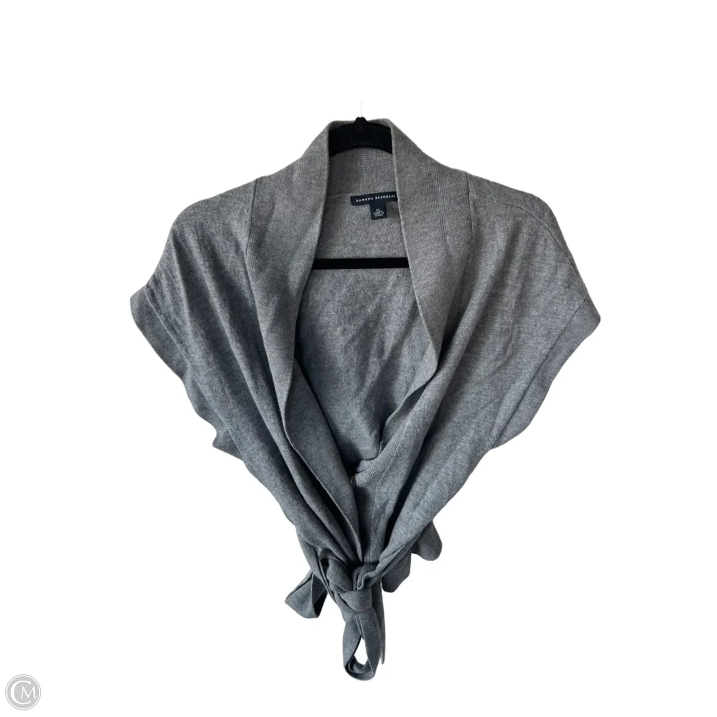 Vest Sweater By Banana Republic In Grey, Size: Xl