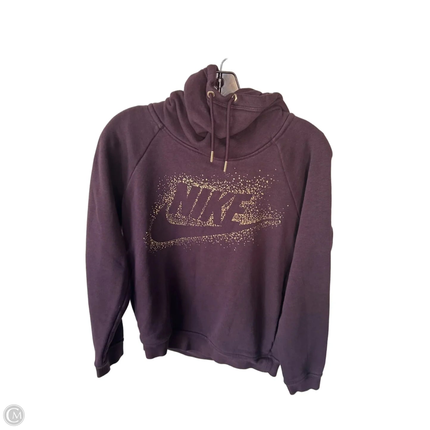 Athletic Sweatshirt Hoodie By Nike In Purple, Size: S
