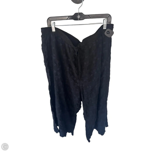 Pants Designer By Johnny Was In Black & Blue, Size: 1x