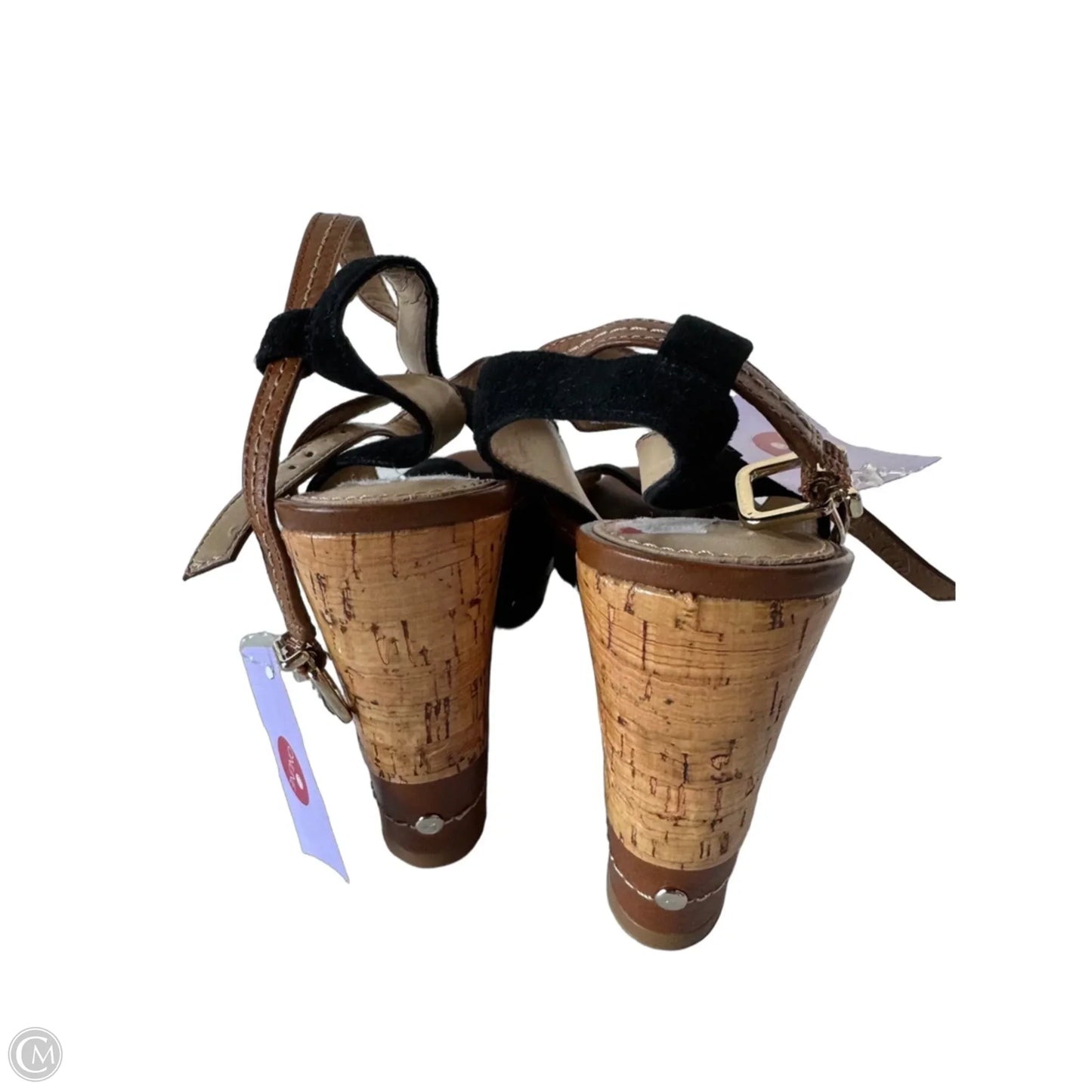 Sandals Heels Wedge By Antonio Melani In Black & Brown, Size: 6.5