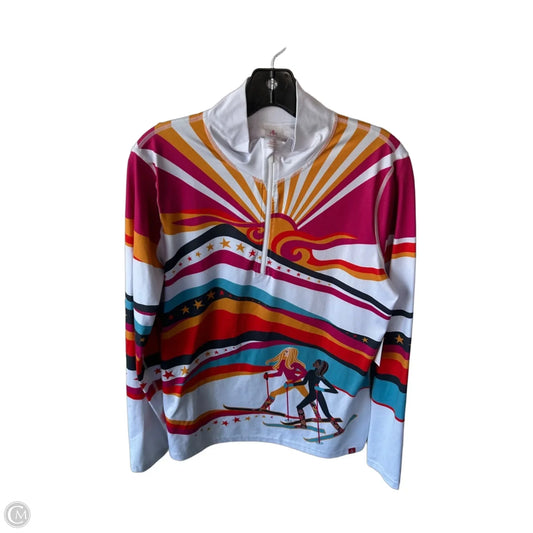 Athletic Top Long Sleeve Collar By Clothes Mentor In Multi-colored, Size: L