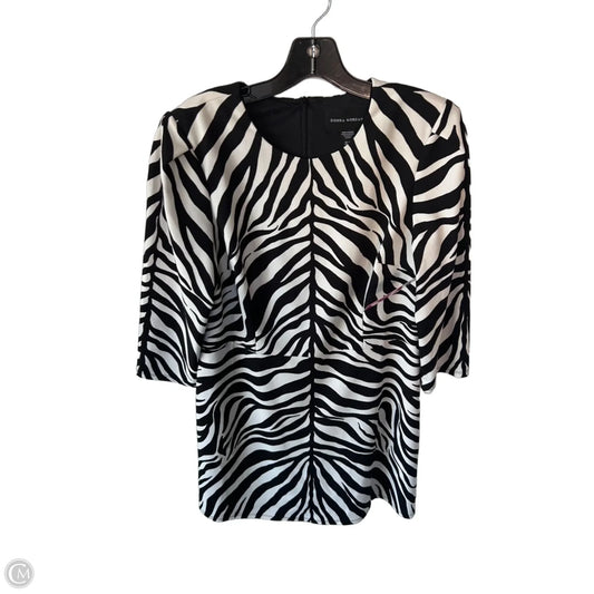 Dress Work By Donna Morgan In Black & White, Size: L