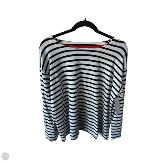 Top Long Sleeve By J. Jill In Black & White, Size: Lp