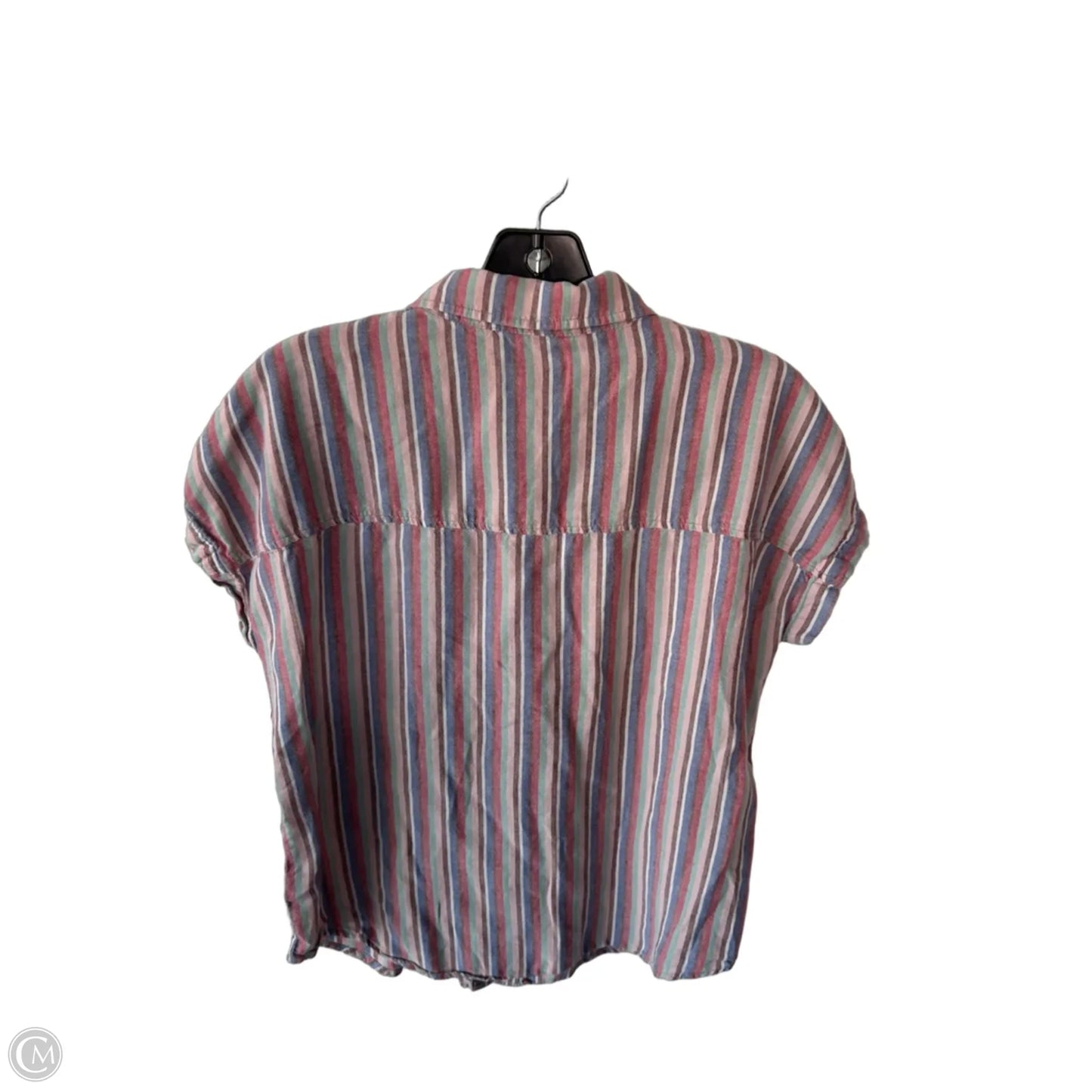 Top Short Sleeve By Marine Layer In Pink & Purple, Size: S
