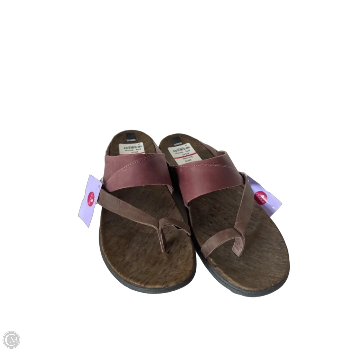 Sandals Flats By Merrell In Brown & Red, Size: 10