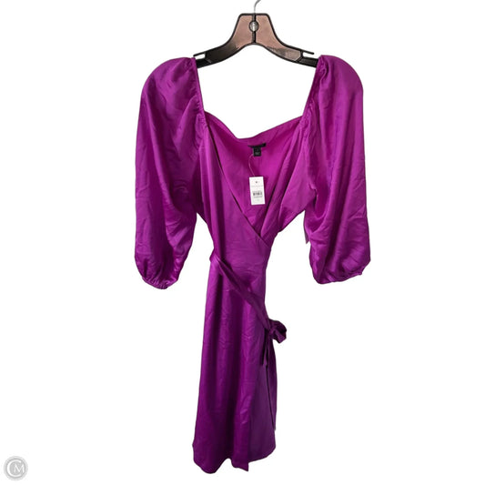 Dress Party Midi By Ann Taylor In Purple, Size: Xs