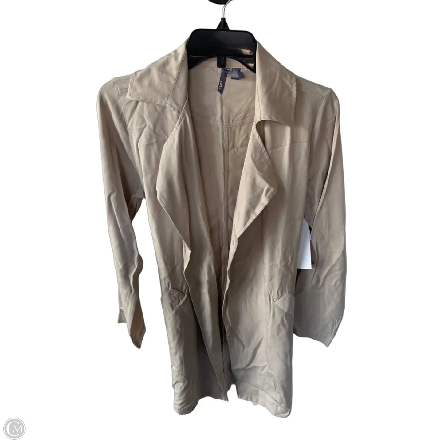 Coat Trench Coat By Clothes Mentor In Tan, Size: Xs