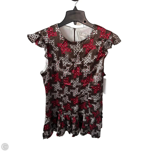 Dress Casual Short By Cmc In Brown & Red, Size: L