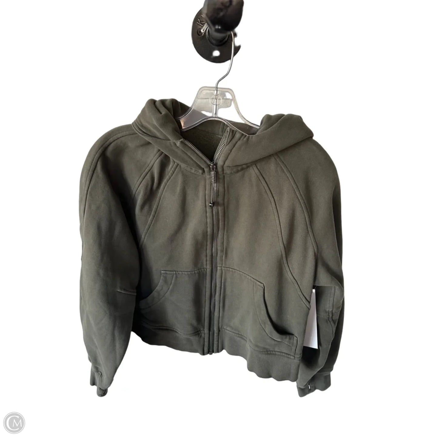 Athletic Sweatshirt Hoodie By Lululemon In Green, Size: Xs