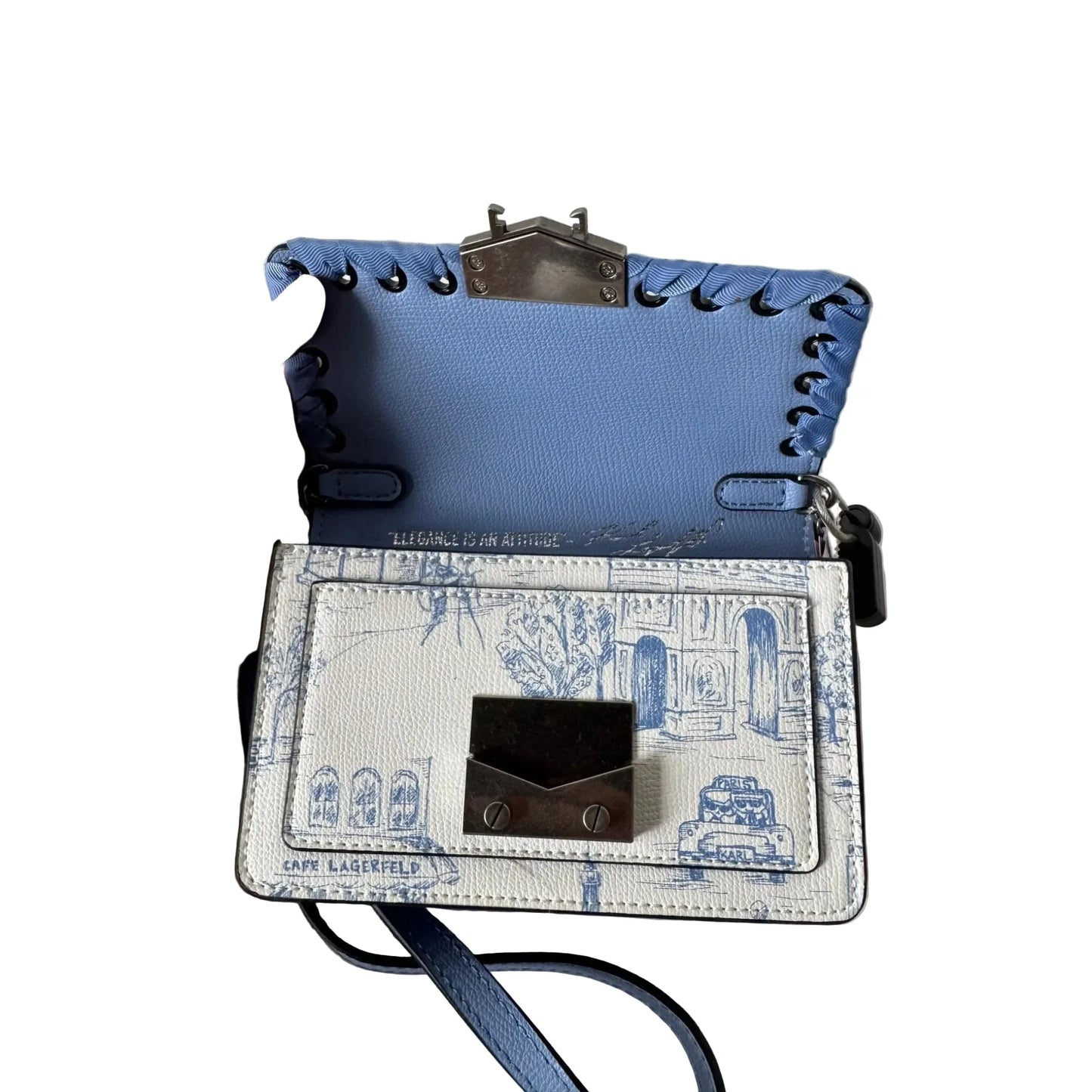Crossbody Designer By Karl Lagerfeld, Size: Small