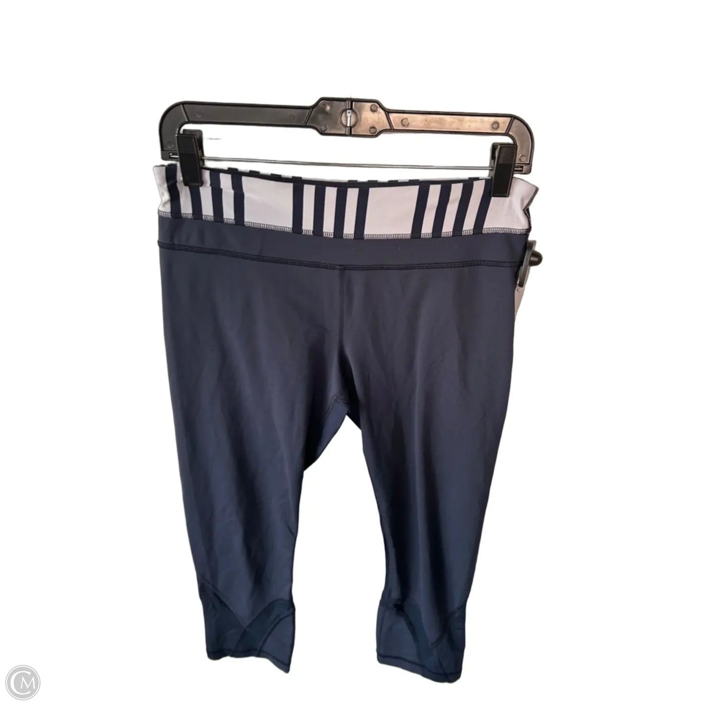 Athletic Leggings Capris By Lululemon In Blue & White, Size: 8