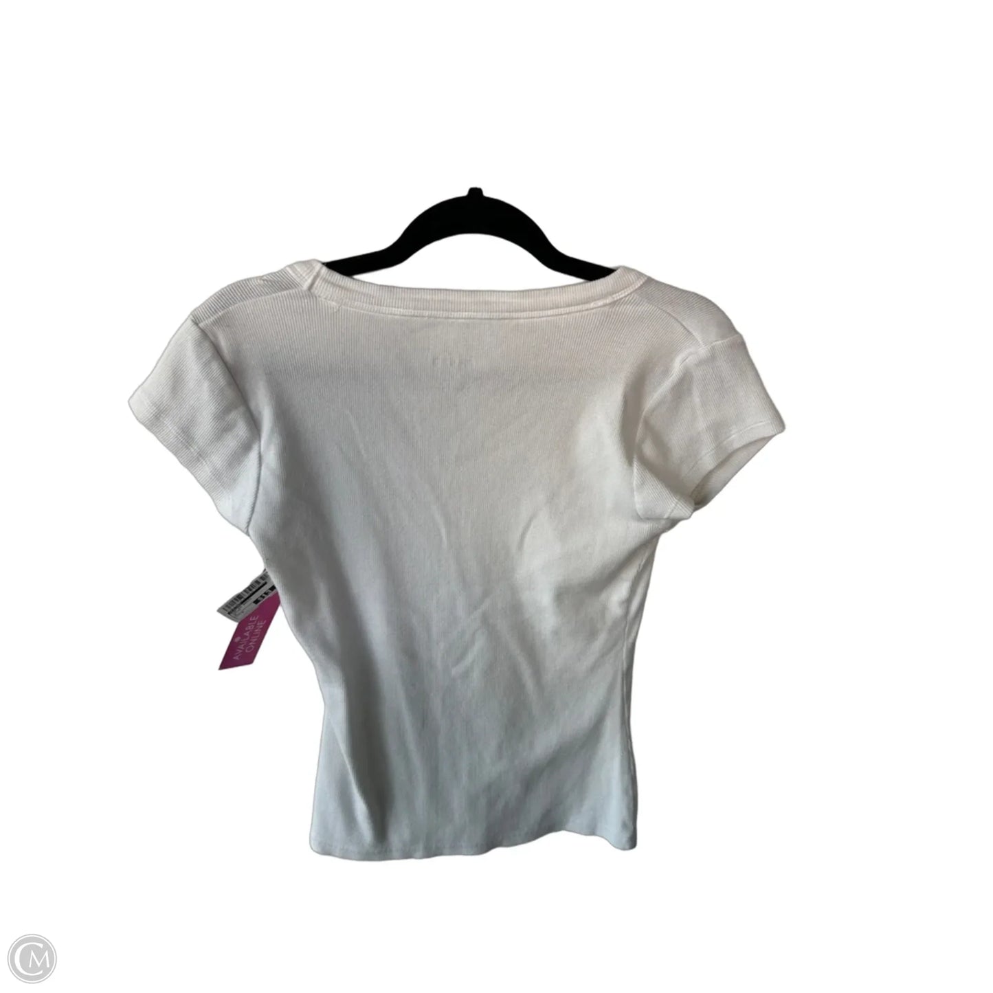 Top Short Sleeve Basic By Pilcro In White, Size: M