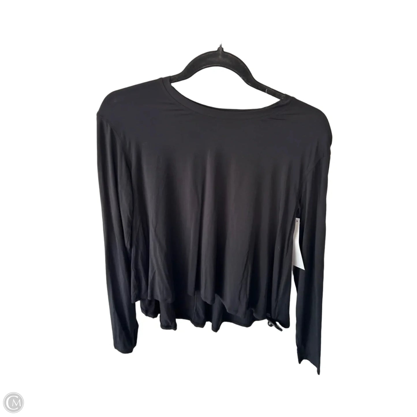 Athletic Top Long Sleeve Crewneck By Lululemon In Black, Size: S