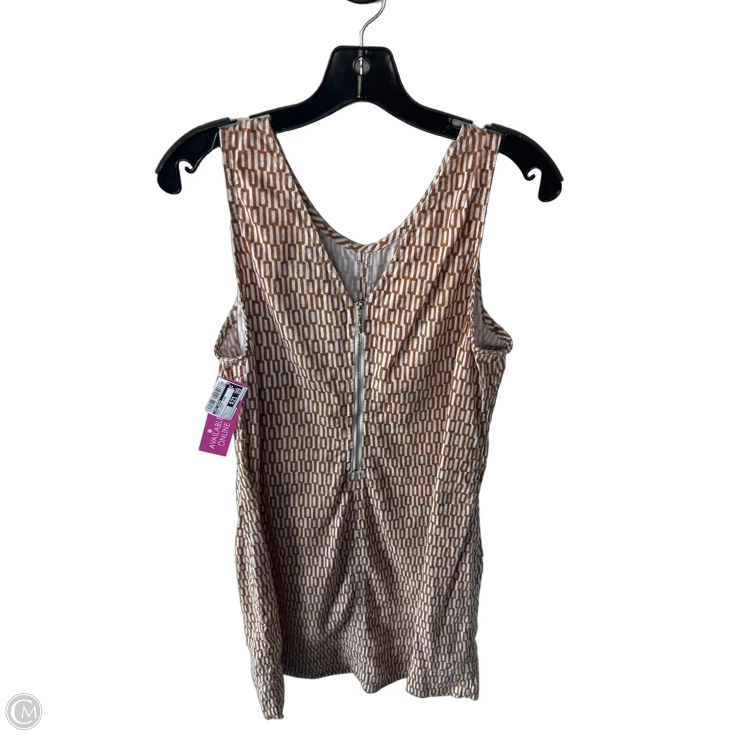 Dress Casual Short By Tommy Bahama In Tan & White, Size: L