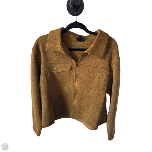 Jacket Fleece By Patagonia In Yellow, Size: Xl