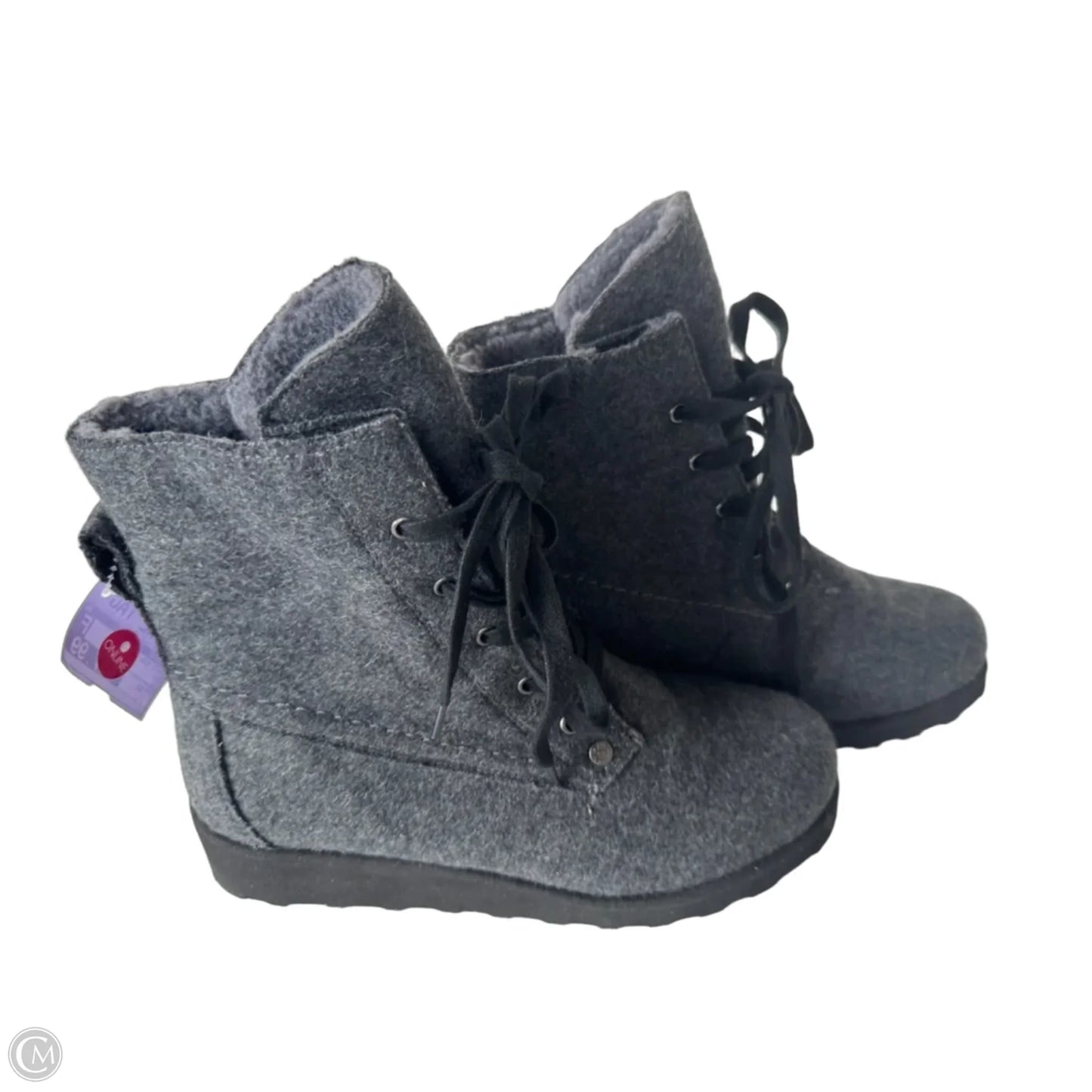 Boots Mid-calf Heels By Bearpaw In Grey, Size: 10