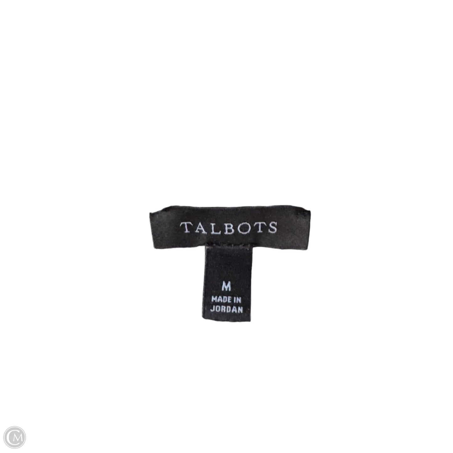 Vest Sweater By Talbots In Black & White, Size: M