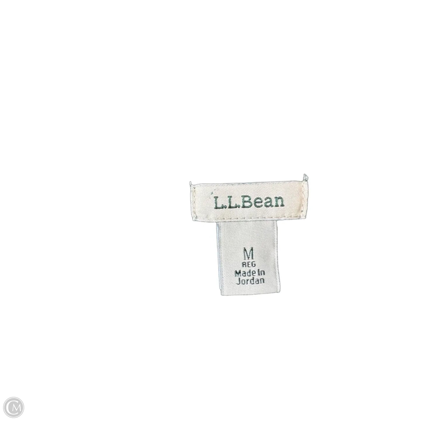 Sweater By L.l. Bean In Green & White, Size: M