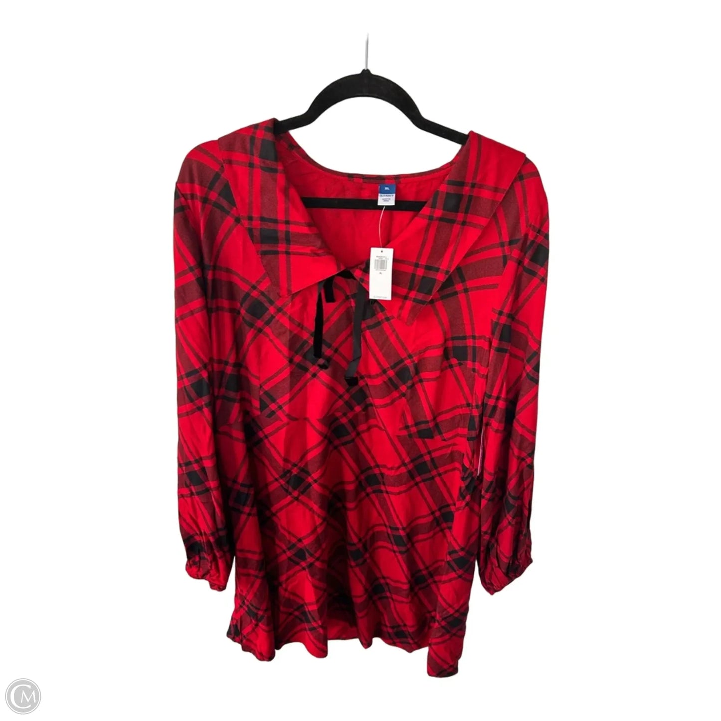 Dress Casual Short By Old Navy In Black & Red, Size: Xl