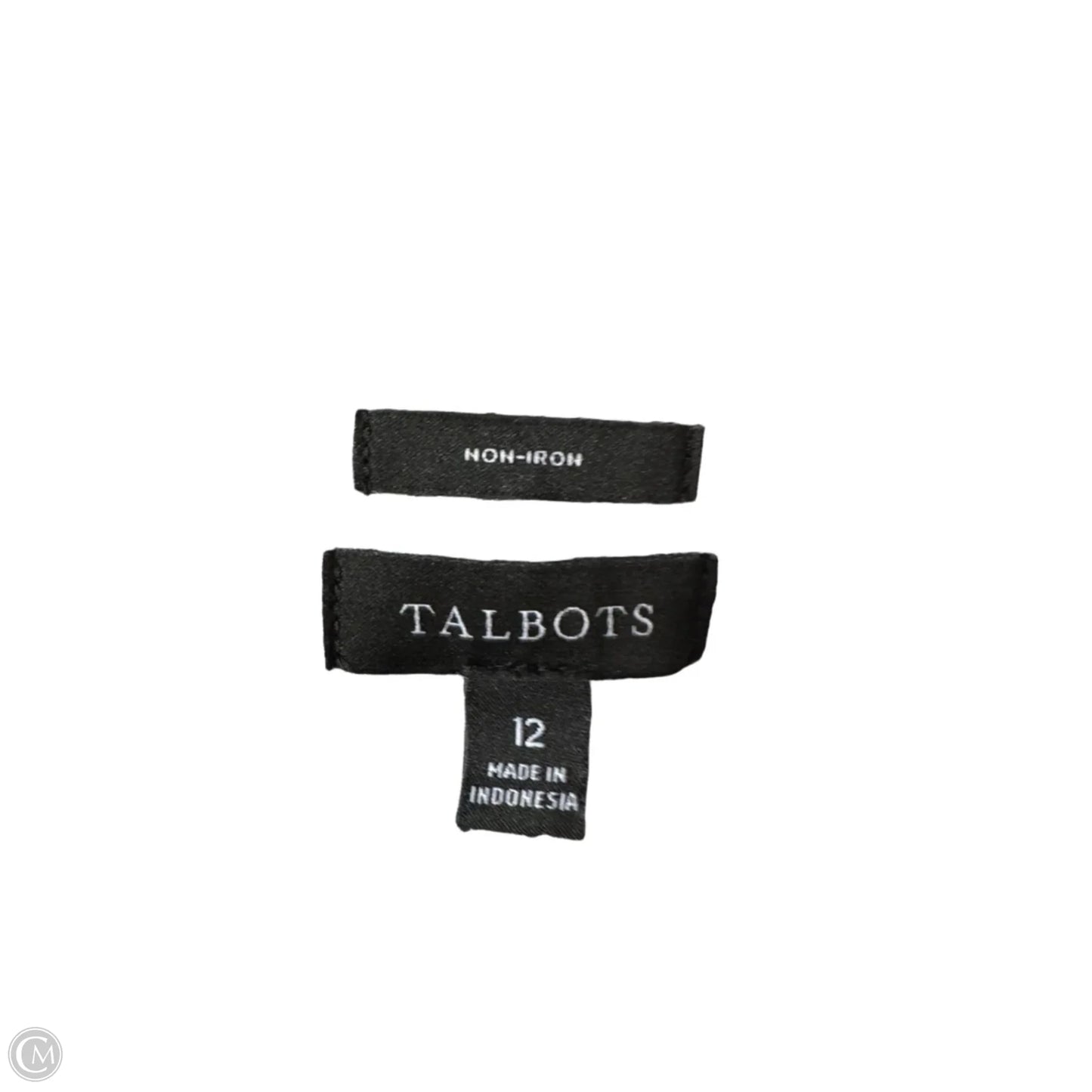 Top Long Sleeve By Talbots In Black & White, Size: L