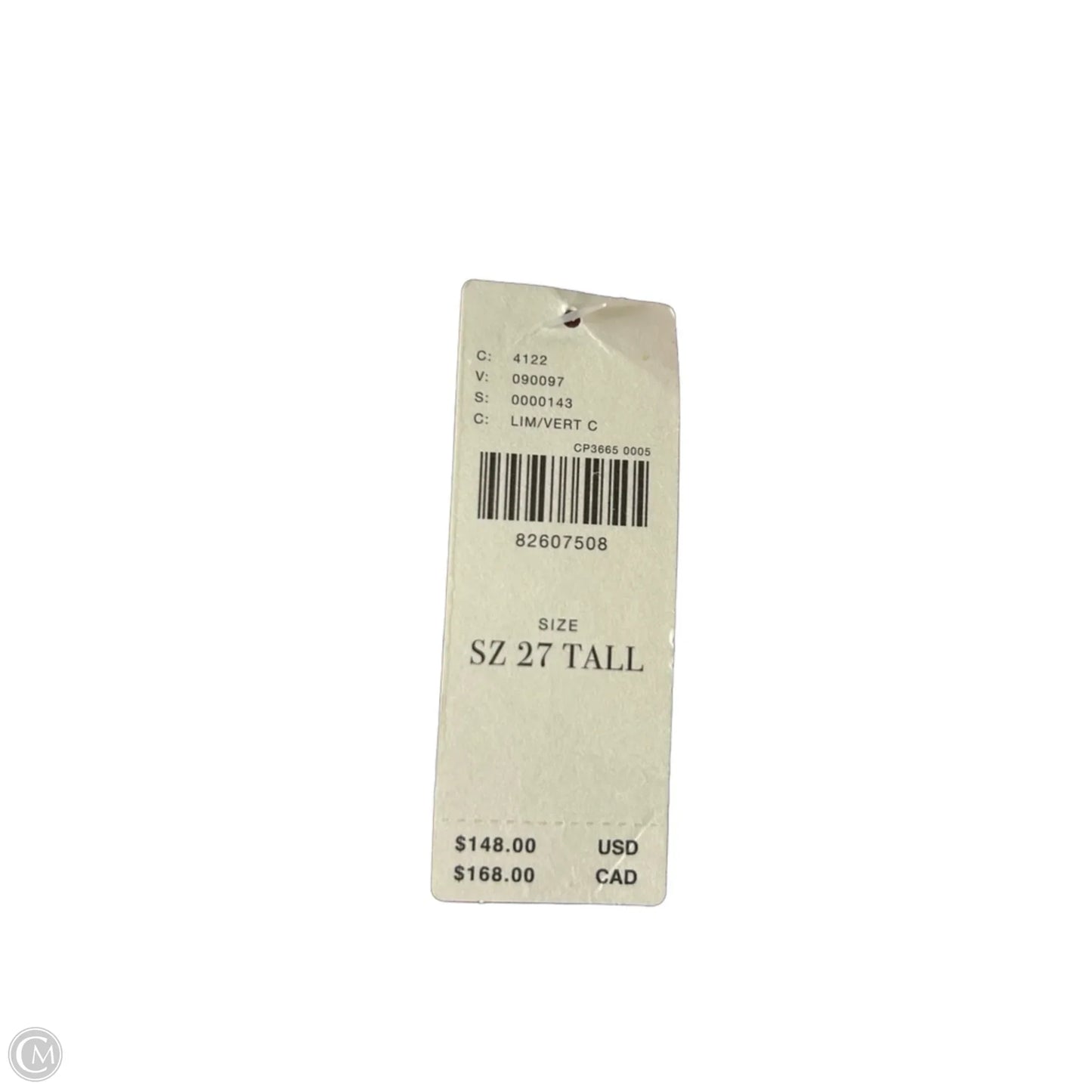 Jeans Straight By Pilcro In Green Denim, Size: 4l