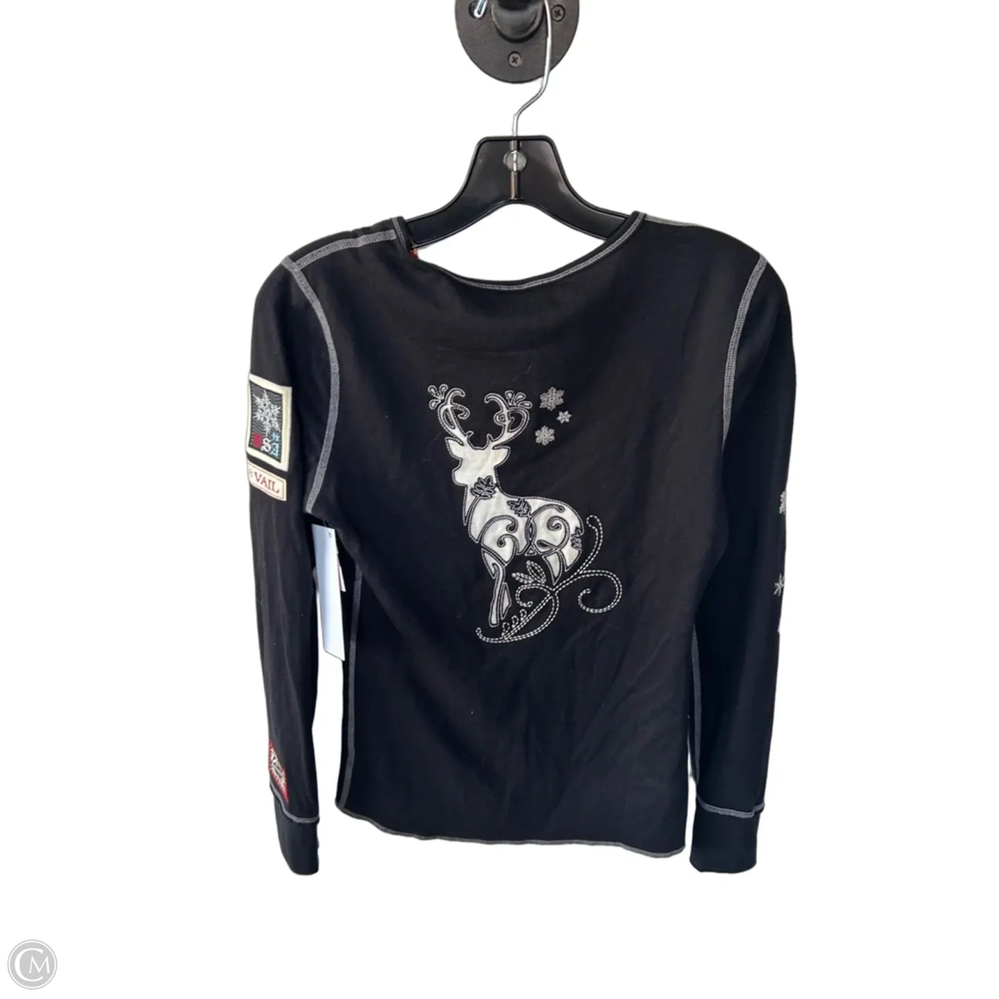 Top Long Sleeve By Alp N Rock In Black & White, Size: M