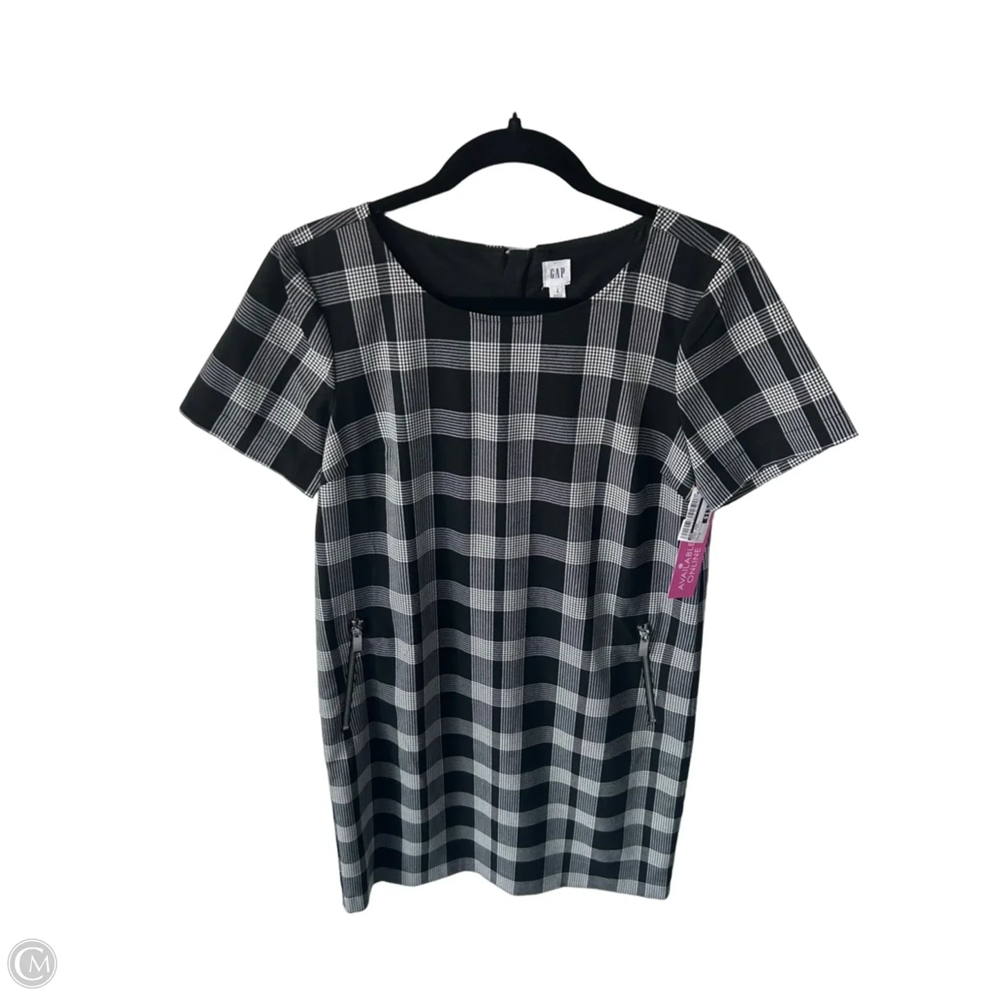 Dress Work By Gap In Black & White, Size: S