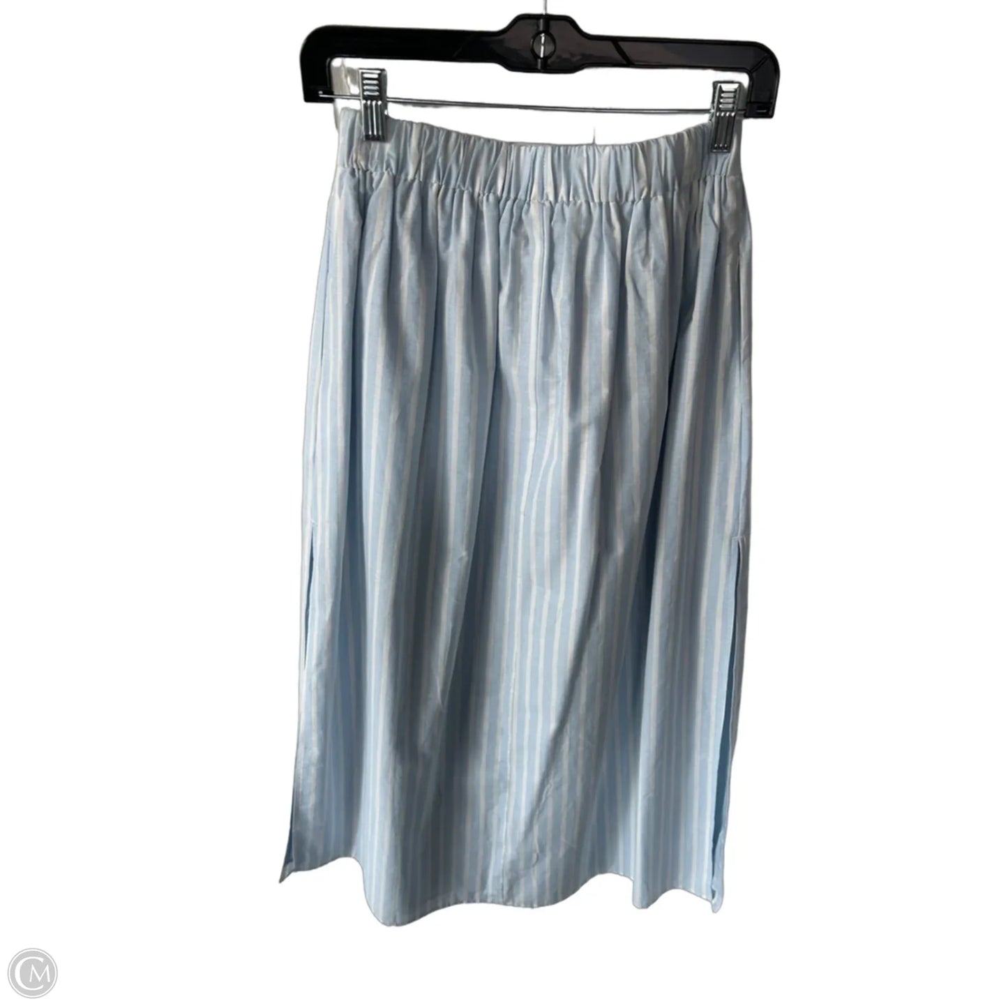 Skirt Midi By Mare Mare In Blue & White, Size: 0