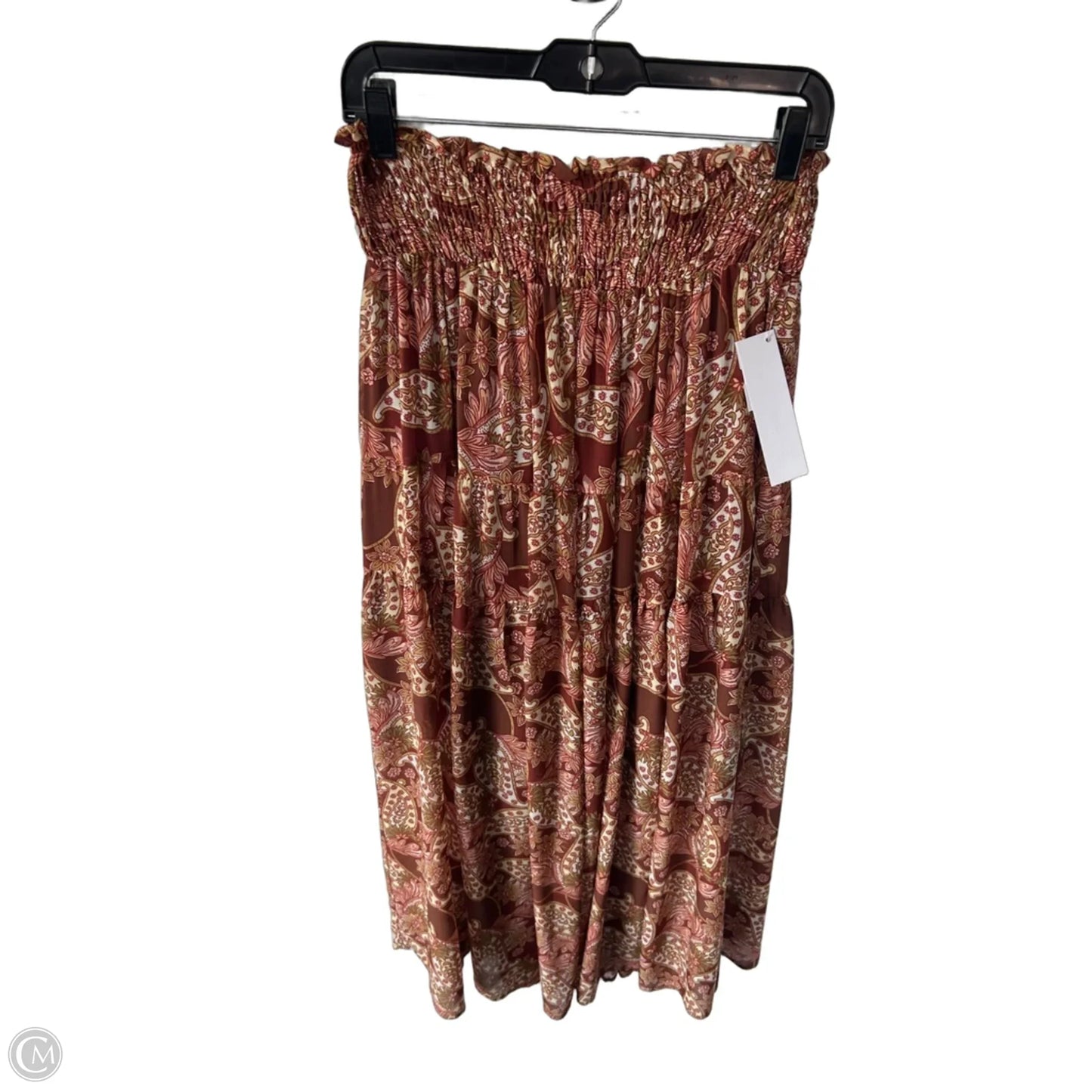 Skirt Maxi By Mittoshop In Brown & Red, Size: 8