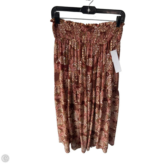 Skirt Maxi By Mittoshop In Brown & Red, Size: 8
