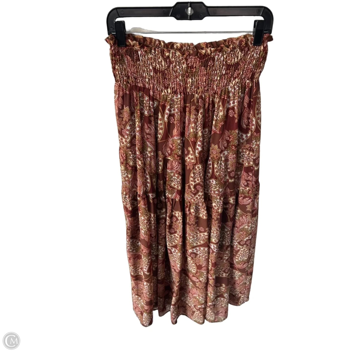 Skirt Maxi By Mittoshop In Brown & Red, Size: 8
