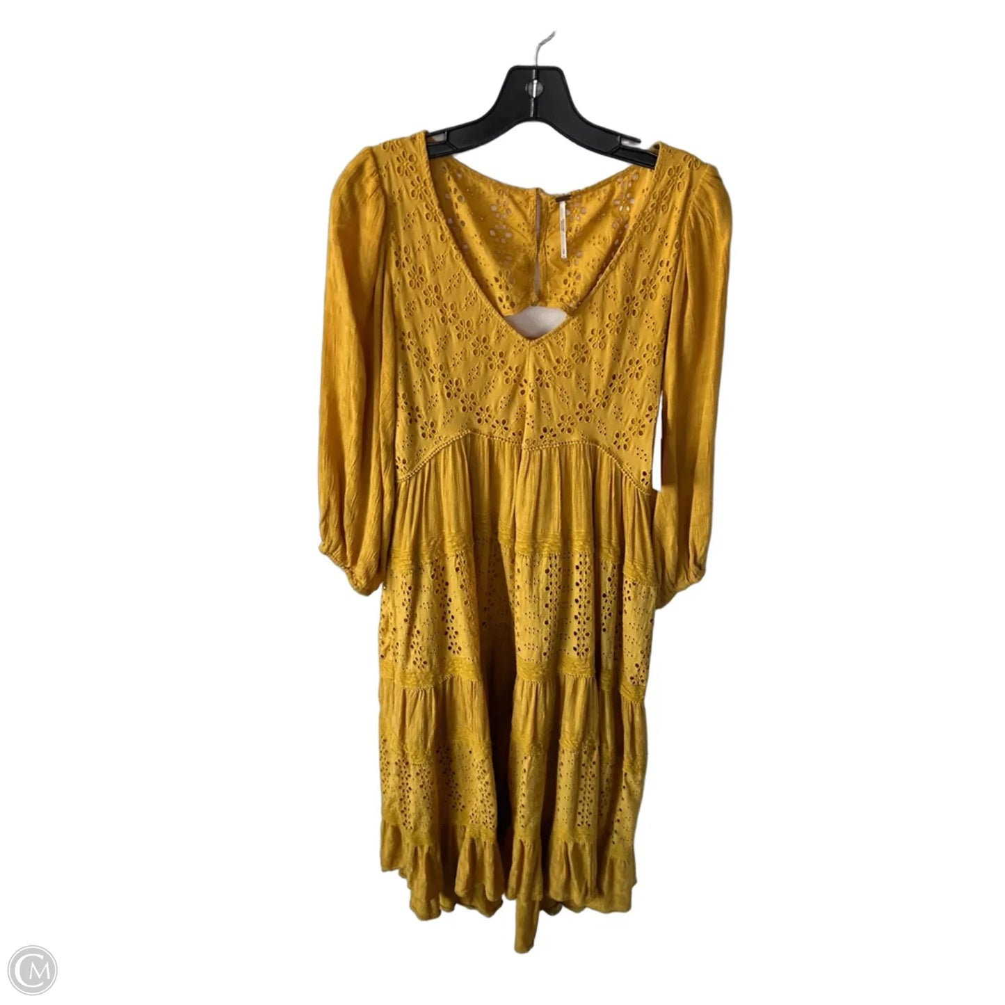 Dress Casual Maxi By Free People In Yellow, Size: S