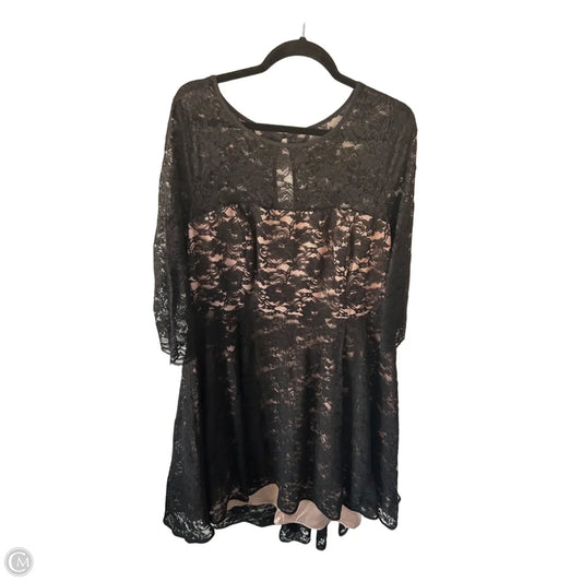 Dress Party Midi By City Chic In Black & Tan, Size: 2x