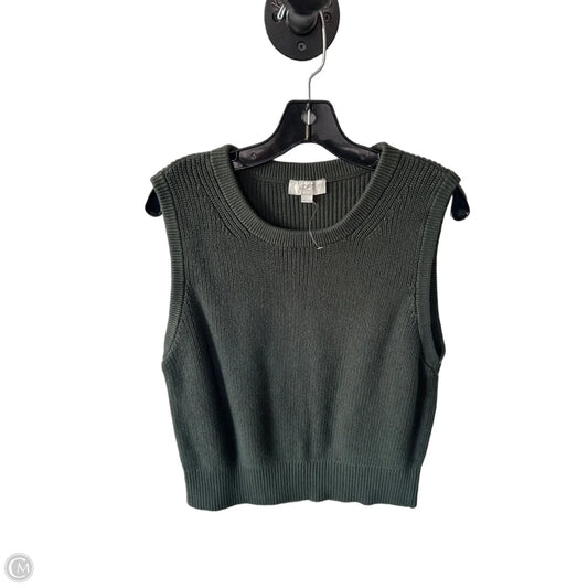 Vest Sweater By Loft In Green, Size: Xxl