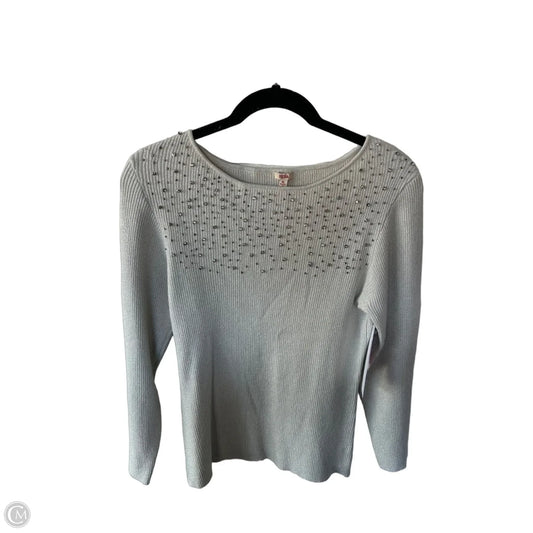 Sweater By Reba In Silver, Size: Xl