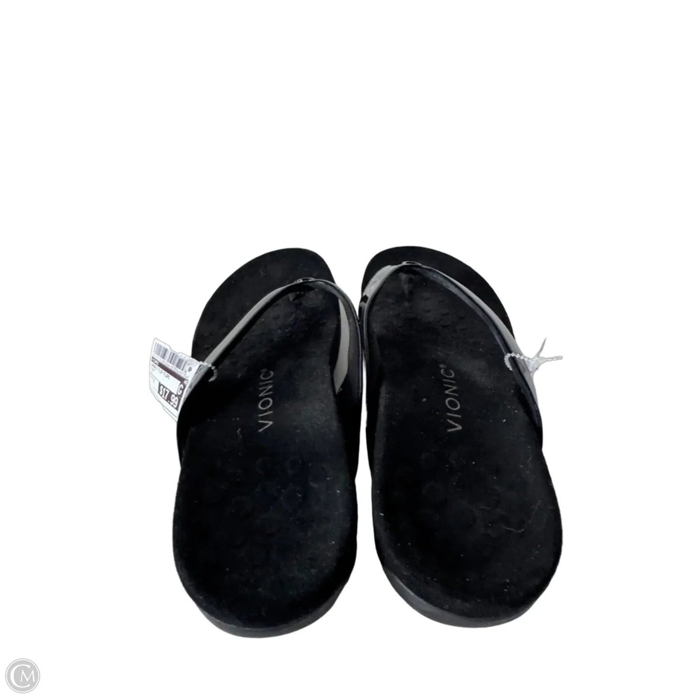 Sandals Flip Flops By Vionic In Black, Size: 10
