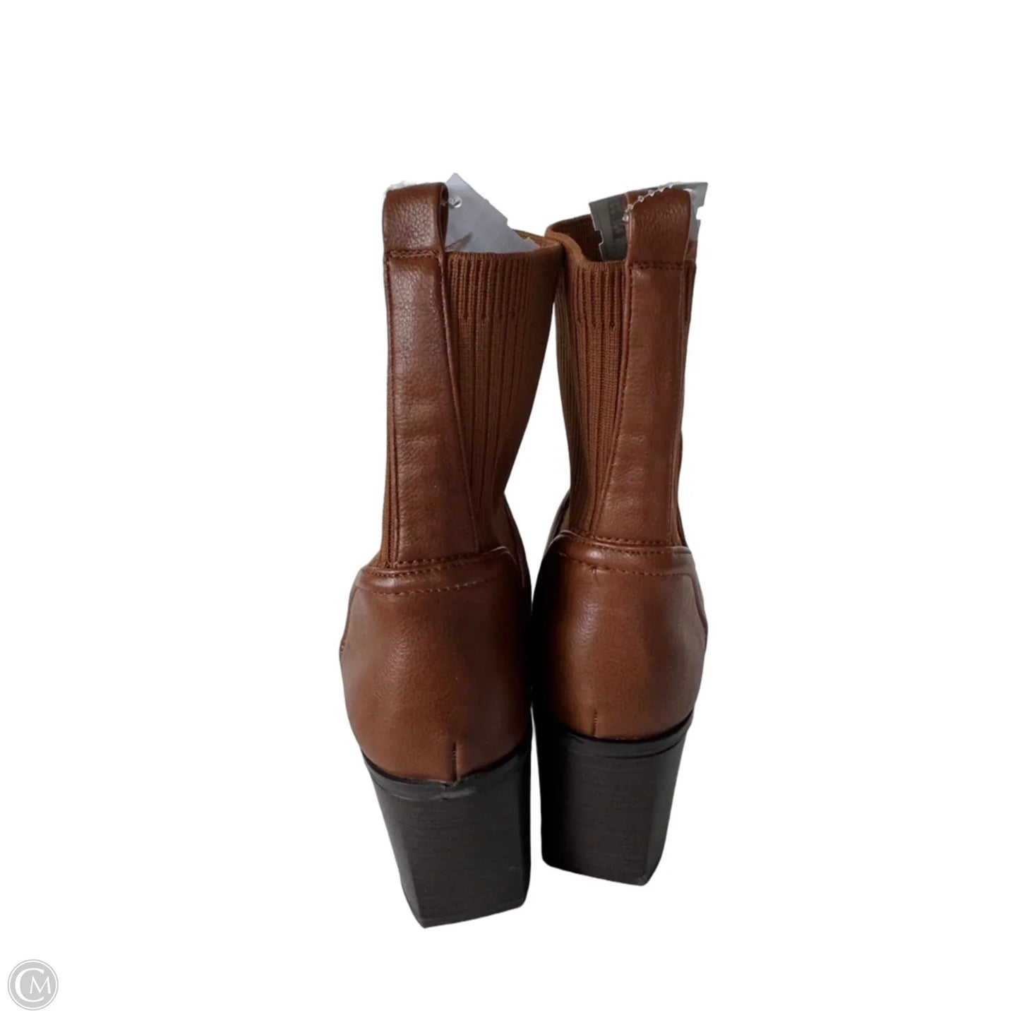 Boots Mid-calf Heels By Bare Traps In Brown, Size: 10