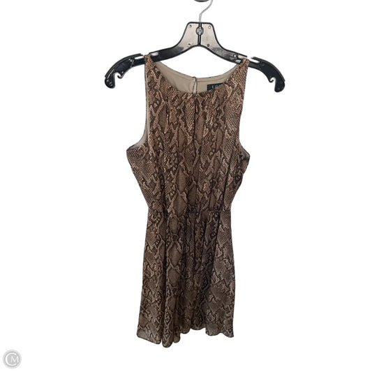 Dress Casual Short By Lauren By Ralph Lauren In Snakeskin Print, Size: S
