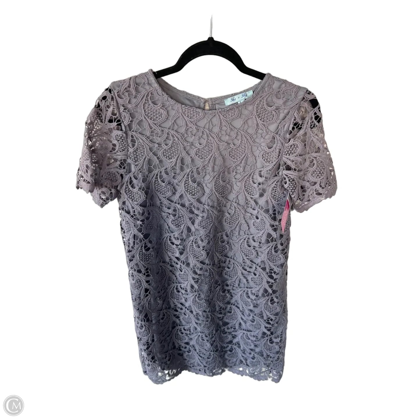 Dress Party Short By She + Sky In Grey & Purple, Size: L