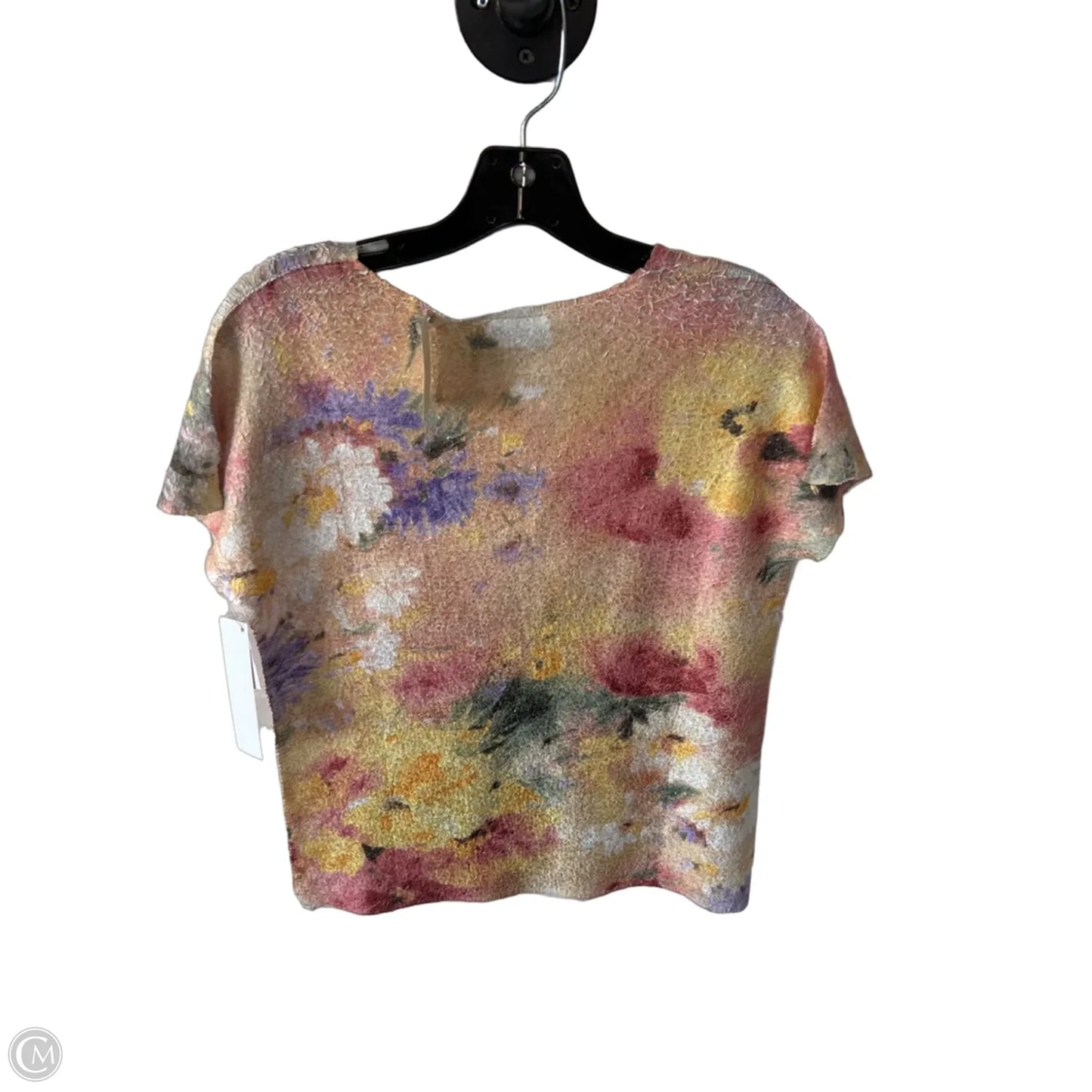 Top Short Sleeve By Coldwater Creek In Orange & Pink, Size: S